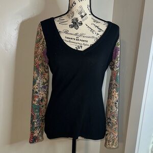 Amal Guessous Cashmere Tattoo Sleeve Sweater